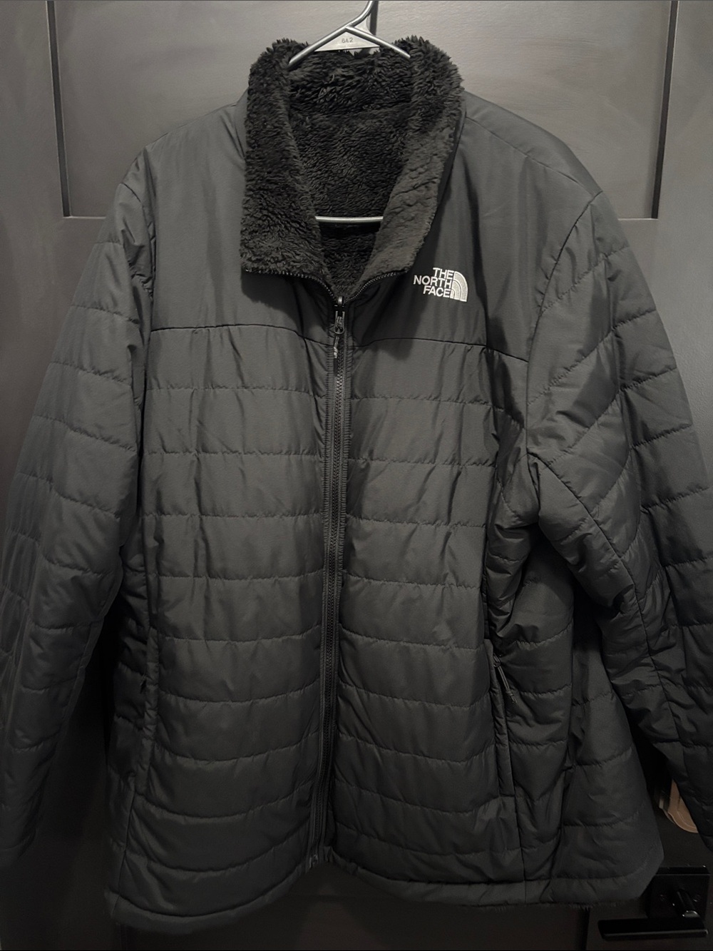 The North Face Black Quilted Reversible Puffer Jacket